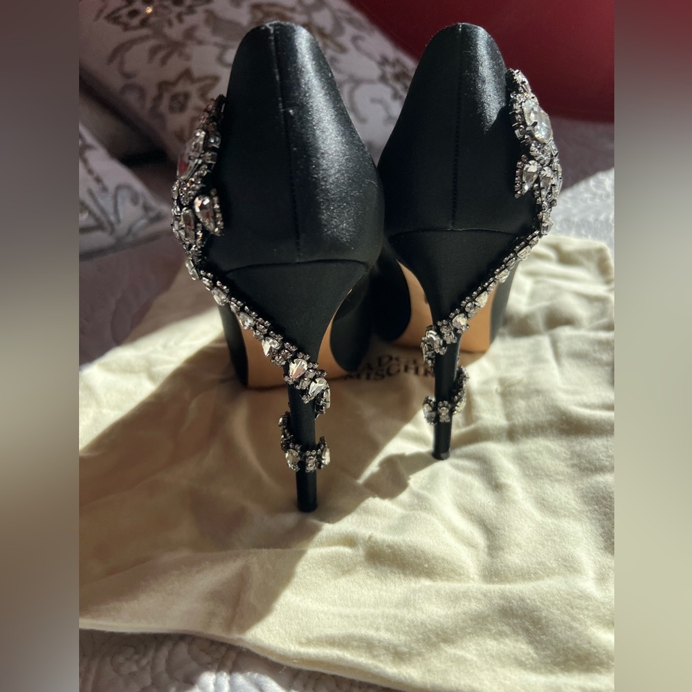 Brand new with dust bag 
Badgley Mishka gorgeous peep toe 8.5